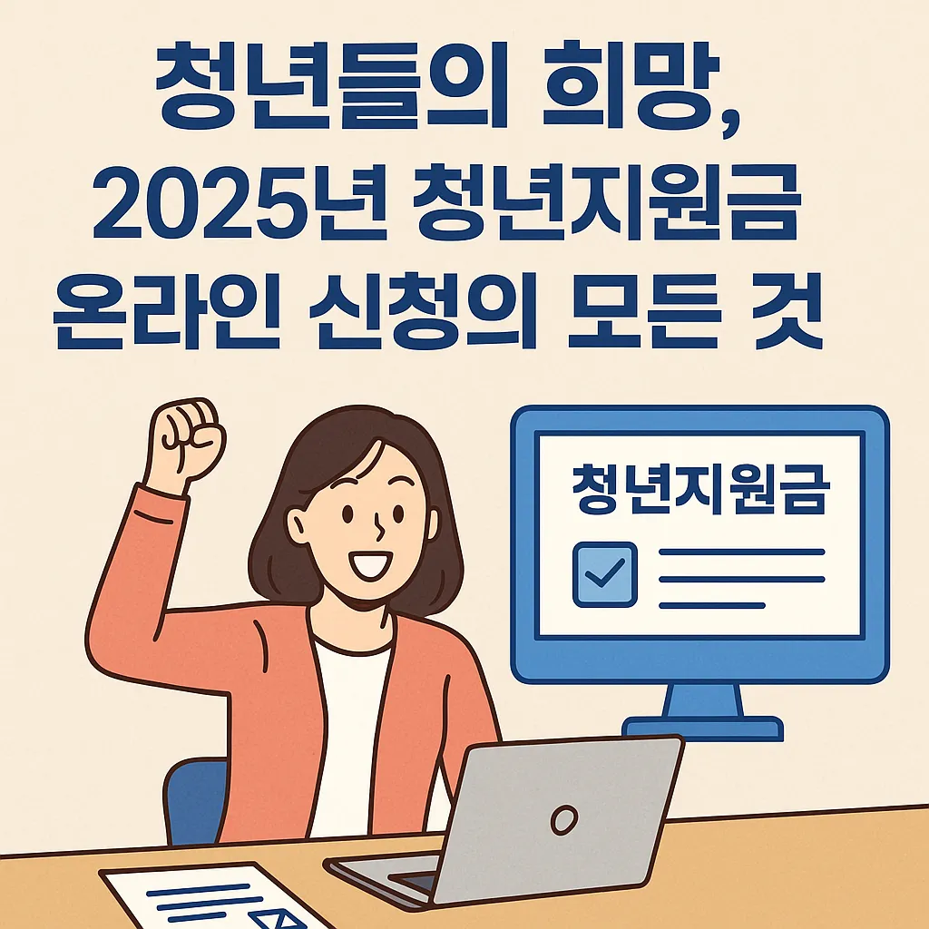 2025 청년지원금 온라인으로 신청하는 방법