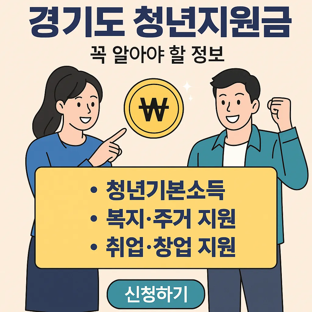 경기도 청년지원금 꼭 알아야 할 정보