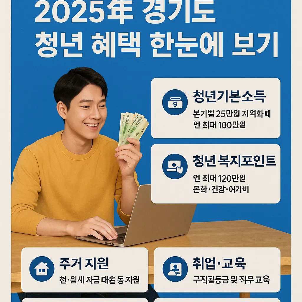 경기도 청년지원금 지원금과 함께 받을 수 있는 혜택