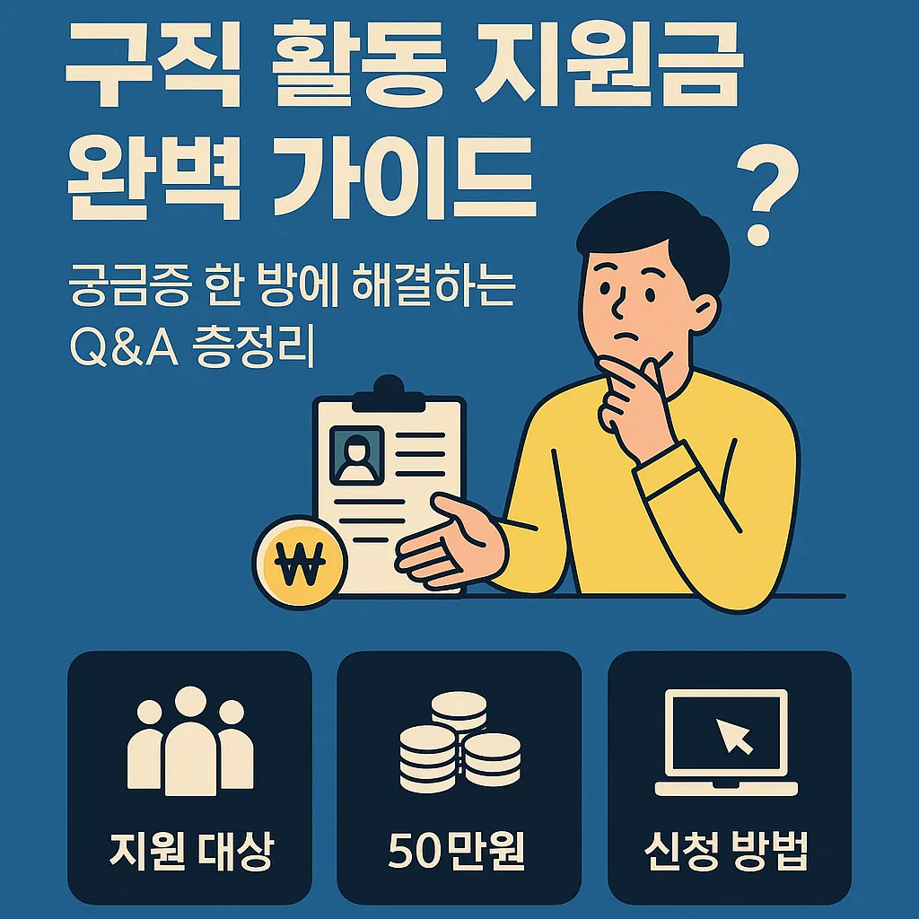 구직 활동 지원금 Q&A 총정리