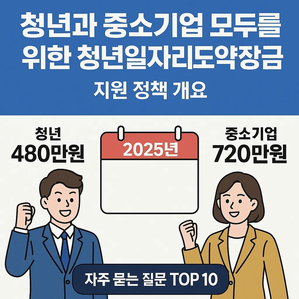 중소기업 청년 지원금 자주 묻는 질문 BEST 10