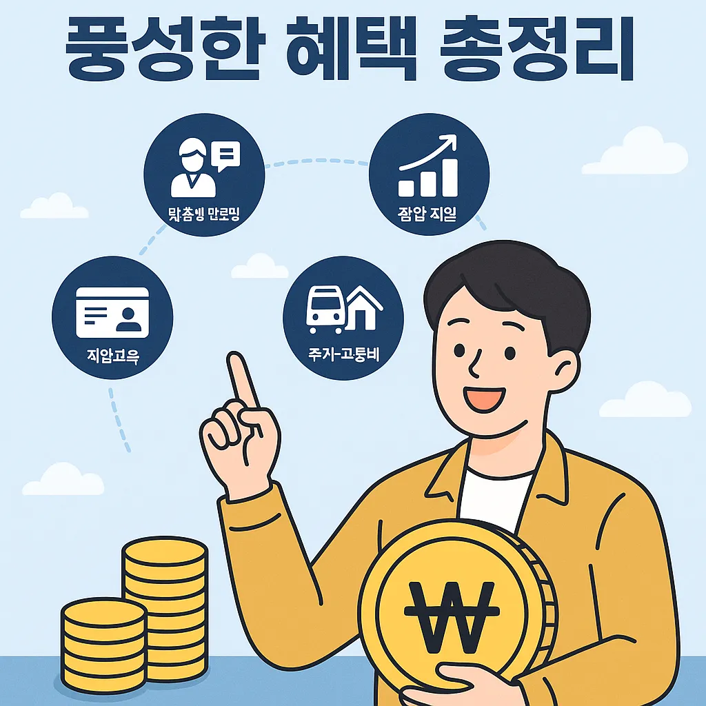 청년 구직 지원금 지원금과 함께 받을 수 있는 혜택