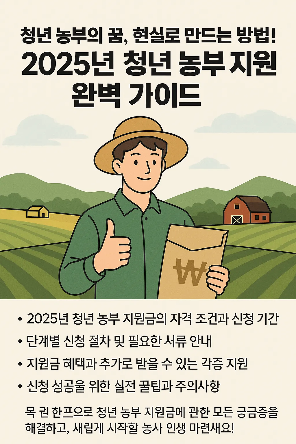 청년 농부 지원금 신청 방법과 꿀팁