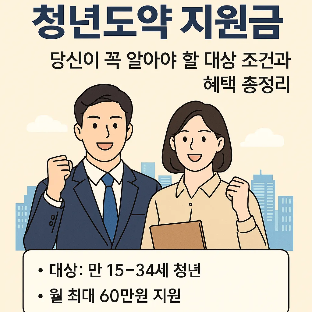 청년 도약 지원금 대상자 조건과 혜택