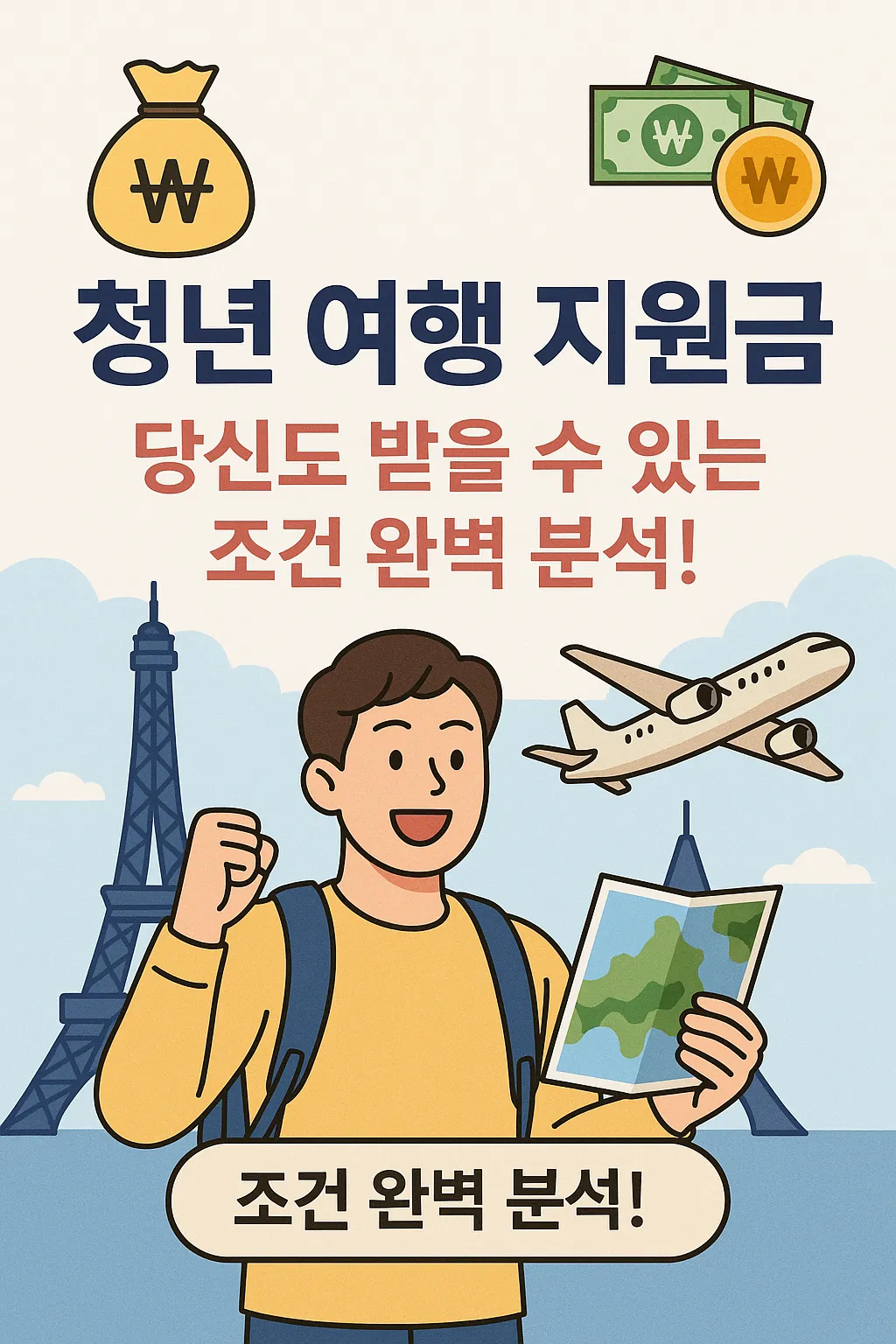 청년 여행 지원금 받을 수 있는 조건 총정리