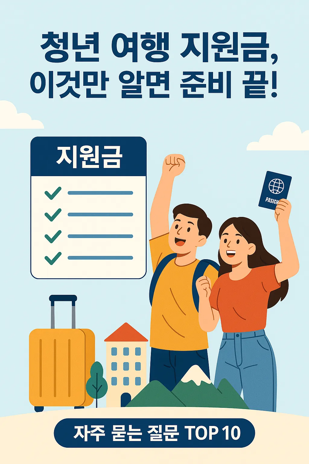 청년 여행 지원금 자주 묻는 질문 BEST 10