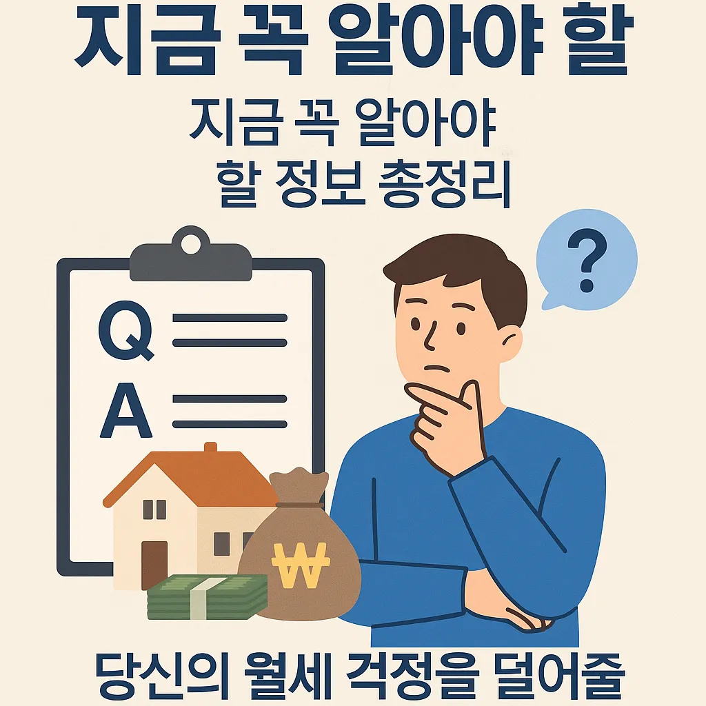 청년 자취 지원금 Q&A 총정리