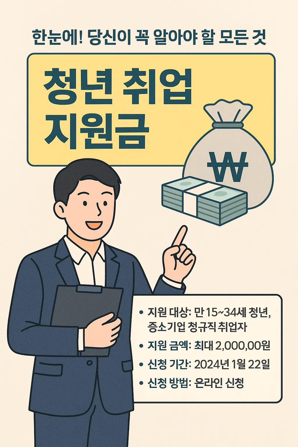 청년 취업 지원금 받는 법 한눈에 보기