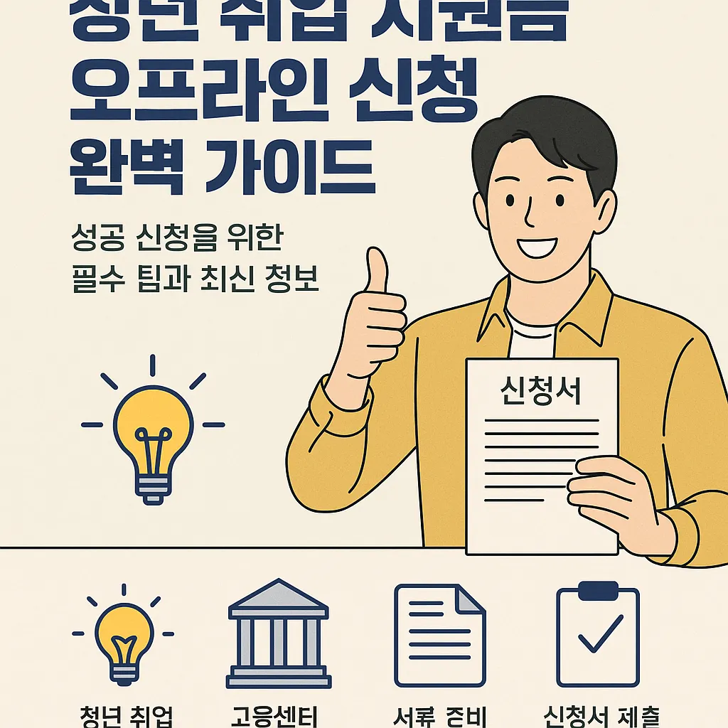 청년 취업 지원금 오프라인 신청 팁