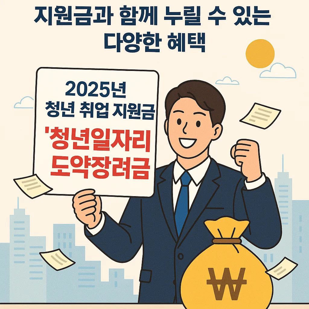 청년 취업 지원금 지원금과 함께 받을 수 있는 혜택