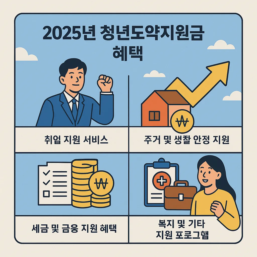 청년도약지원금 지원금과 함께 받을 수 있는 혜택