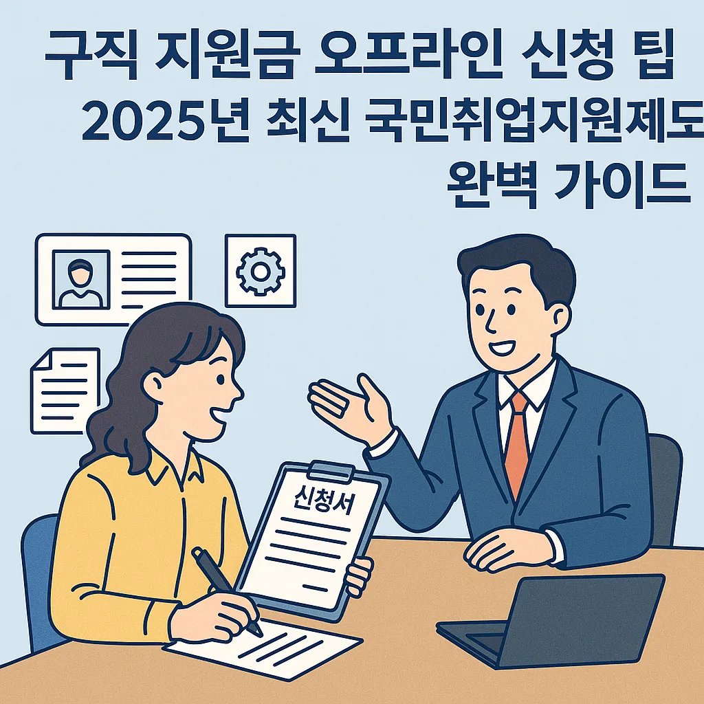구직 지원금 오프라인 신청 팁