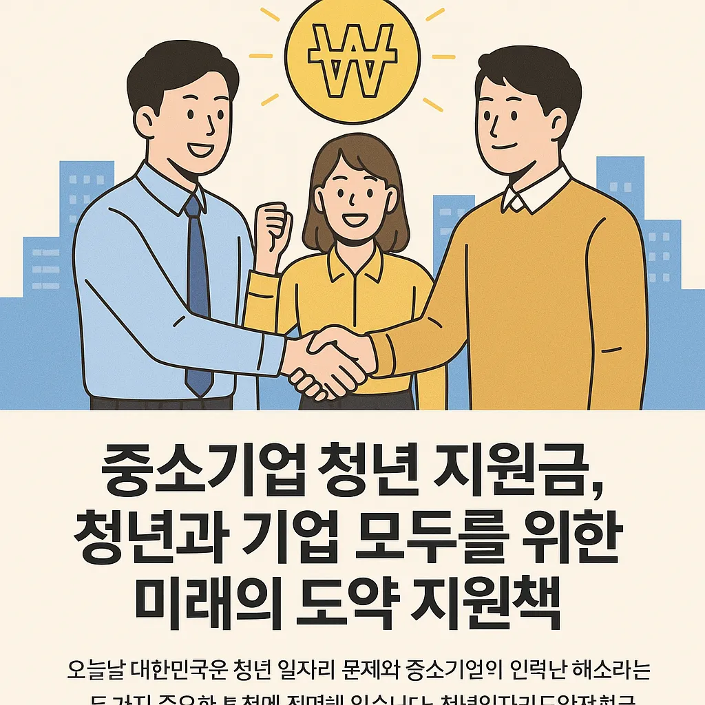 중소기업 청년 지원금 지원금과 함께 받을 수 있는 혜택