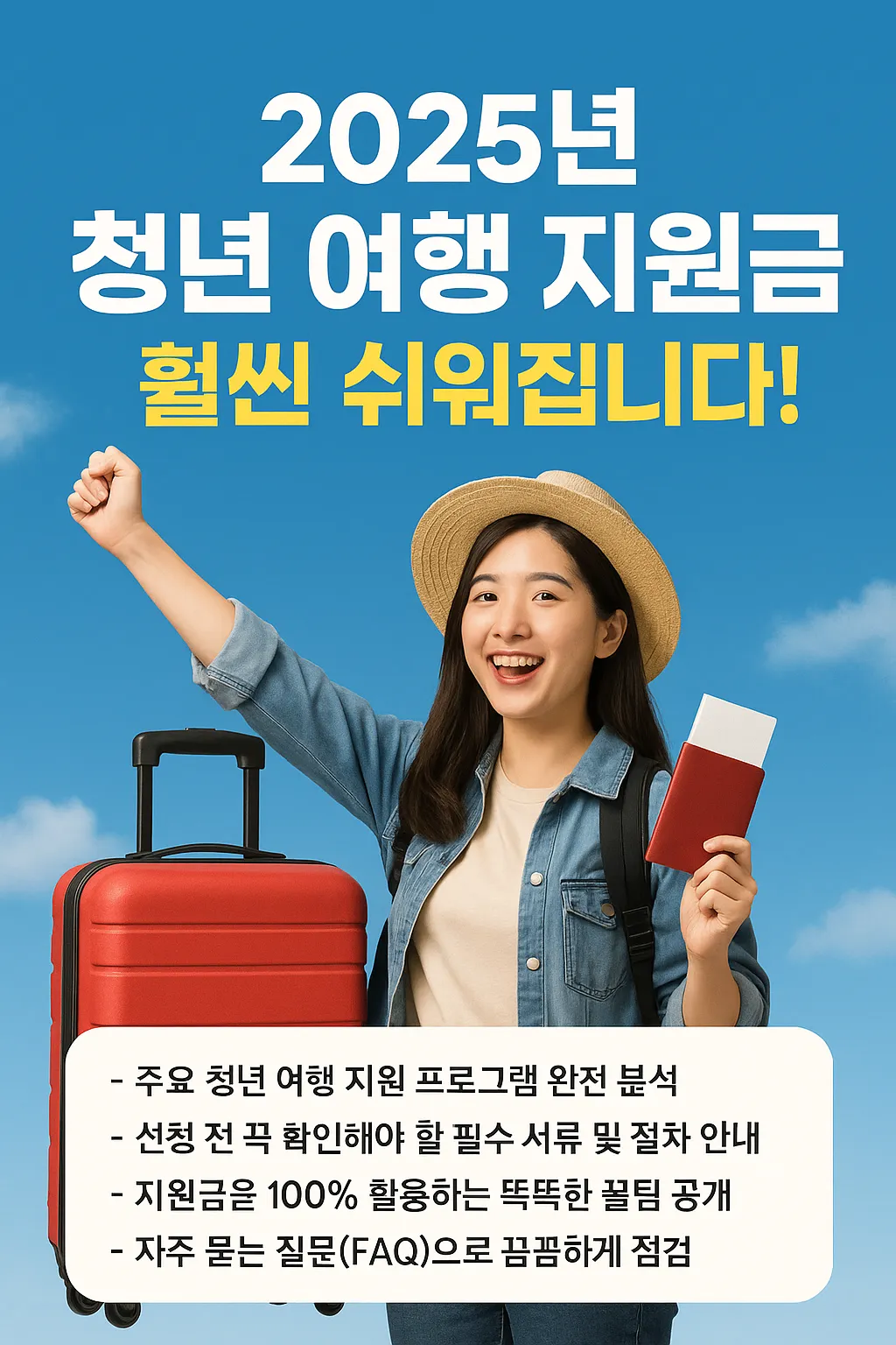 청년 여행 지원금 지원금 받는 꿀팁 모음
