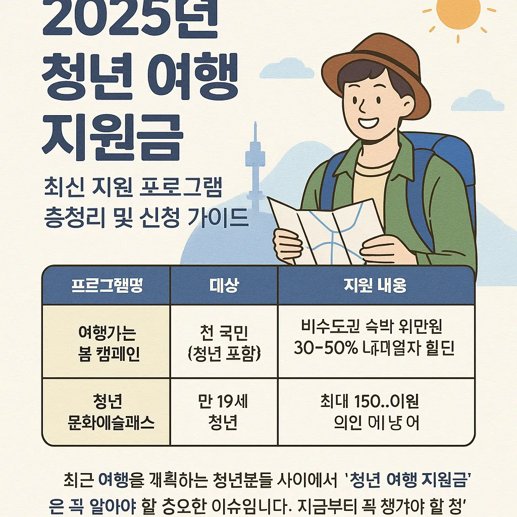 청년 여행 지원금 지원금 신청 순서