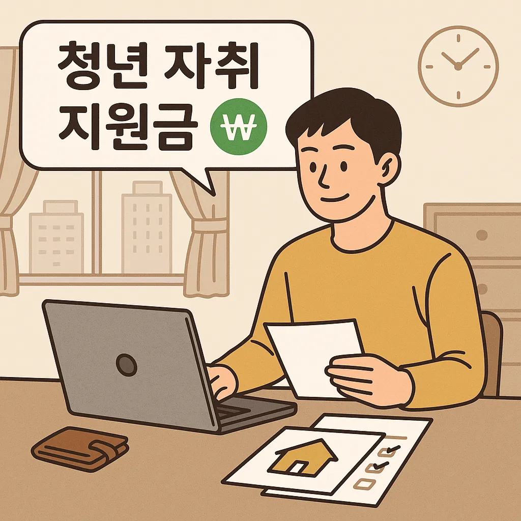 청년 자취 지원금 지원금 신청 순서