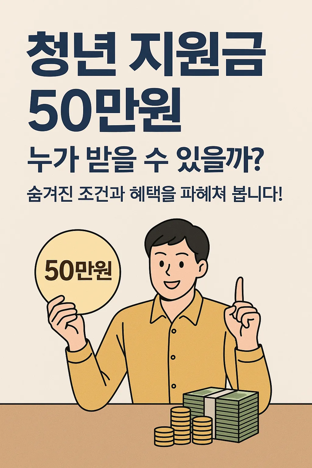 청년지원금 50만원 대상자 조건과 혜택