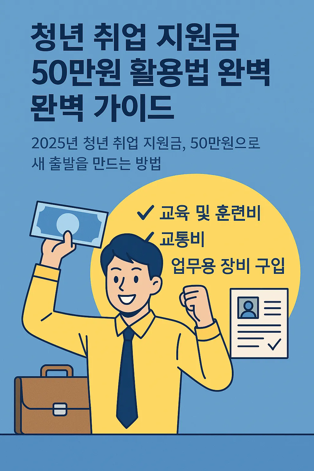 취업 지원금 50 만원 지원금 활용법
