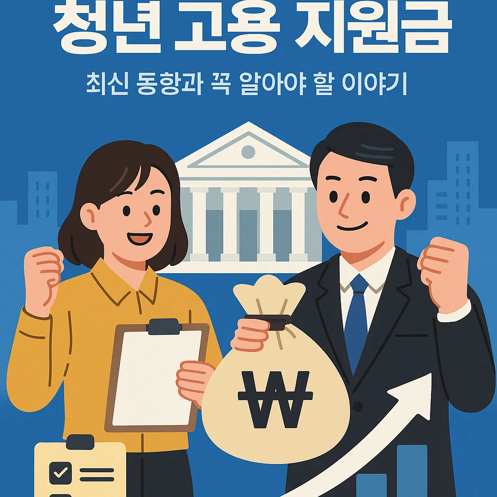 청년 고용 지원금 2025년 최신 정보
