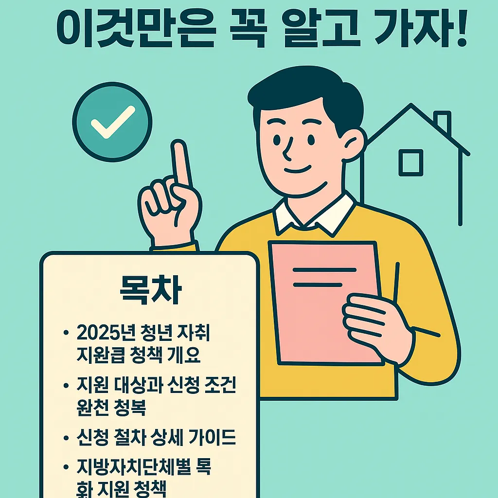 청년 자취 지원금 신청 시 주의할 점