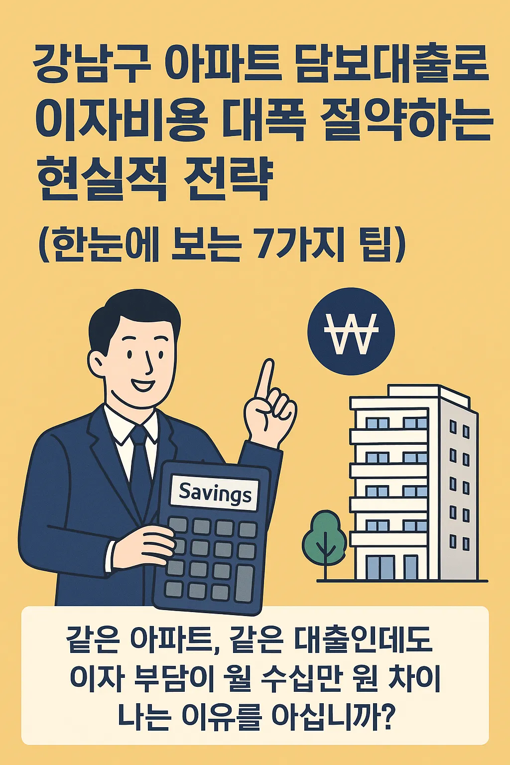 강남구 아파트 담보대출, 숨은 절약 팁 7가지