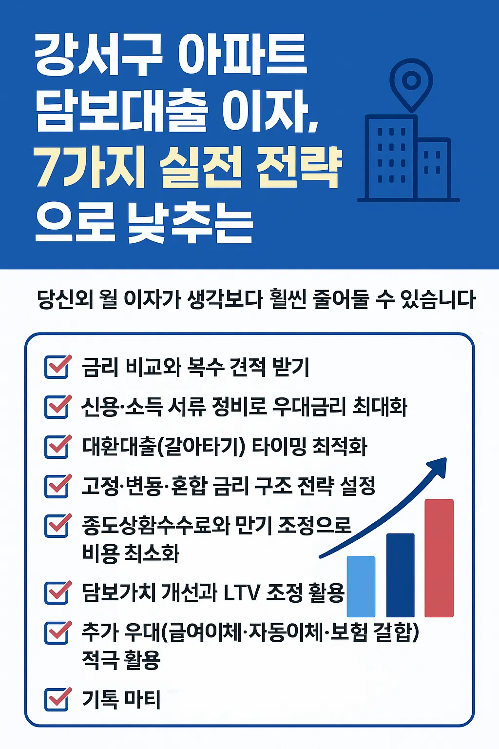 강서구 아파트 담보대출, 이자 낮추는 7가지 비법