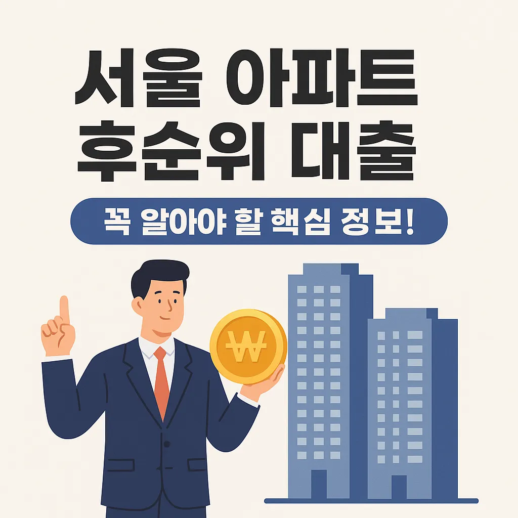 서울 아파트 후순위 대출, 꼭 알아야 할 핵심 정보!