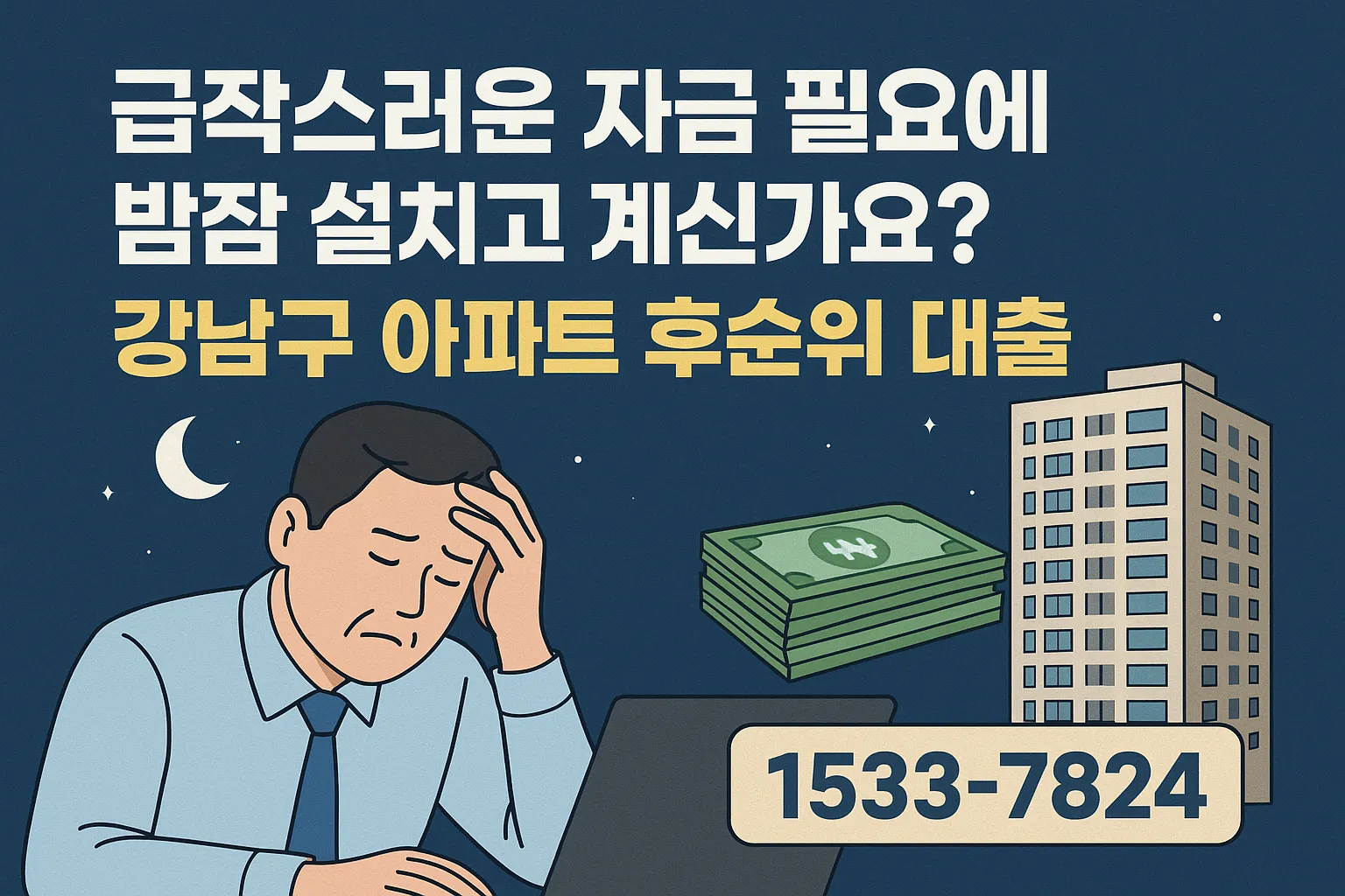 강남구 아파트 후순위 대출, 긴급 자금 마련의 현명한 해법!